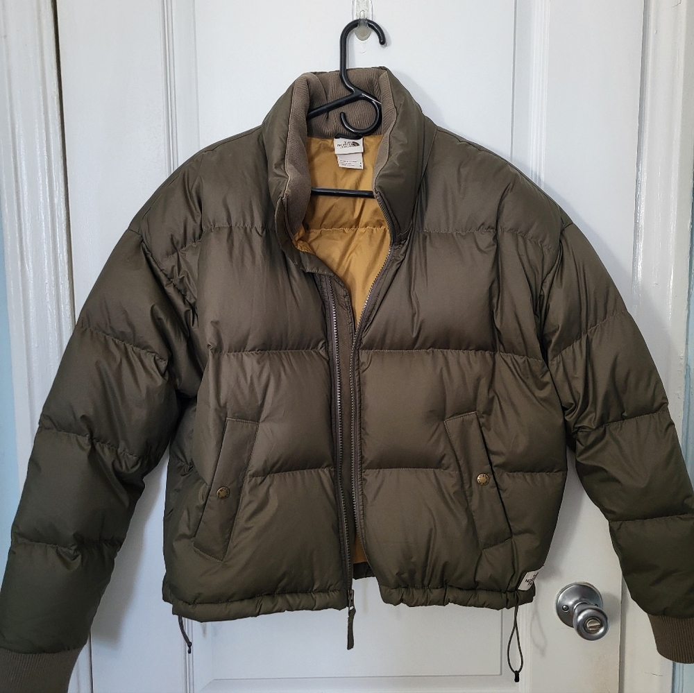The North Face Taupe and Brown Jacket